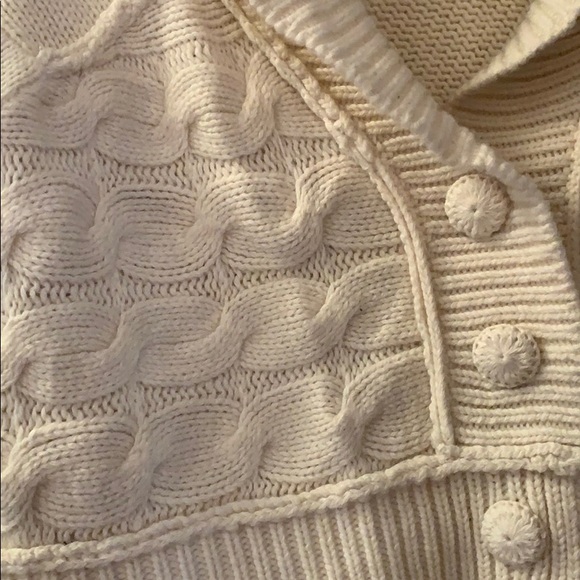 Juicy Couture cropped off white sweater size L - Picture 2 of 7